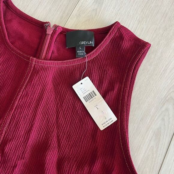 ANTHROPOLOGIE Greylin  Colleen Stitched Jumpsuit size L - Picture 7 of 11